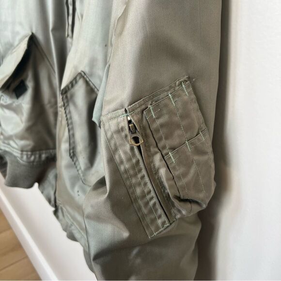 Vintage Scovill 1980’s Authentic US Army Issued Military Air Force Flight Jacket - Picture 4 of 12
